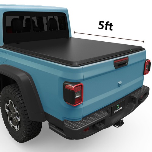 5FT Soft RollUp for 20202024 Jeep Gladiator Tonneau Cover Truck Bed