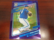 2021 Optic Hyun-Jin Ryu #'ed 48/99 PURPLE Pandora Prizm-BLUE JAYS 