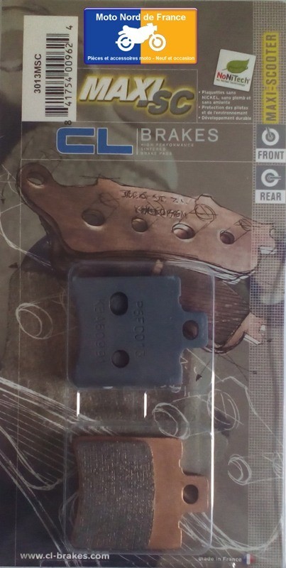 Plaquettes Carbone Lorraine de frein avant pour affronter les trajets urbains en Hyosung GPS 125 D