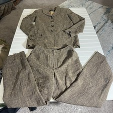 Dana Buchman Pantsuit Womens Top Sz 4 - Pants Sz 2 - Beige/Brown