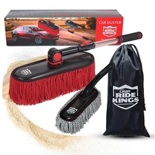 Car Duster with Telescopic Handle for Exterior Scratch-Free Cleaning, Auto Du...