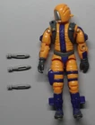 1989 Hasbro GI Joe ARAH Heat Viper V1 - Figure & 3 Missiles Only