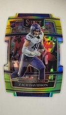 2021 Panini Select - Concourse Zach Davidson #95 Green & Yellow Prizm Die-Cut...