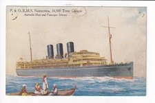 Ship P & O  R.M.S. Narkunda 16,500 Tons Gross