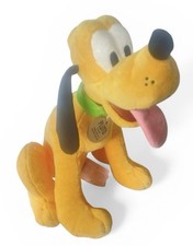 Disney Pluto Plush 10  Gold Tag If Found Return to Mickey Mouse Stuffed Animal