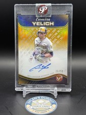 2024 Topps Pristine Production Auto Christian Yelich #PPA-CY Gold Refractor /50