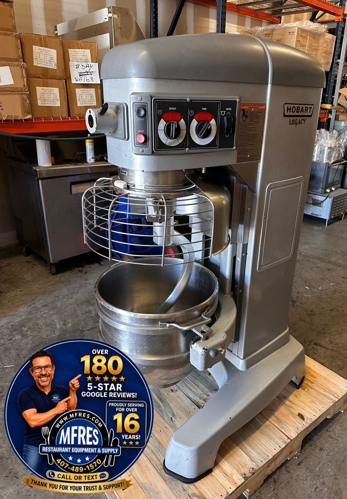2020 HOBART HL600 LEGACY 60QT BAKERY DOUGH MIXER INCLUDES BOWL & HOOK NICE SHAPE