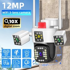 1080P Security Camera Cordless Camera Wide Angle Human Detection 10x Zoom 360 