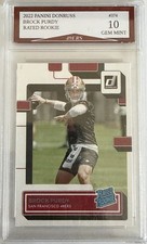 Panini 2022 Donruss Brock Purdy Rated Rookie #374 49ers NFL Football Card. rookie card picture