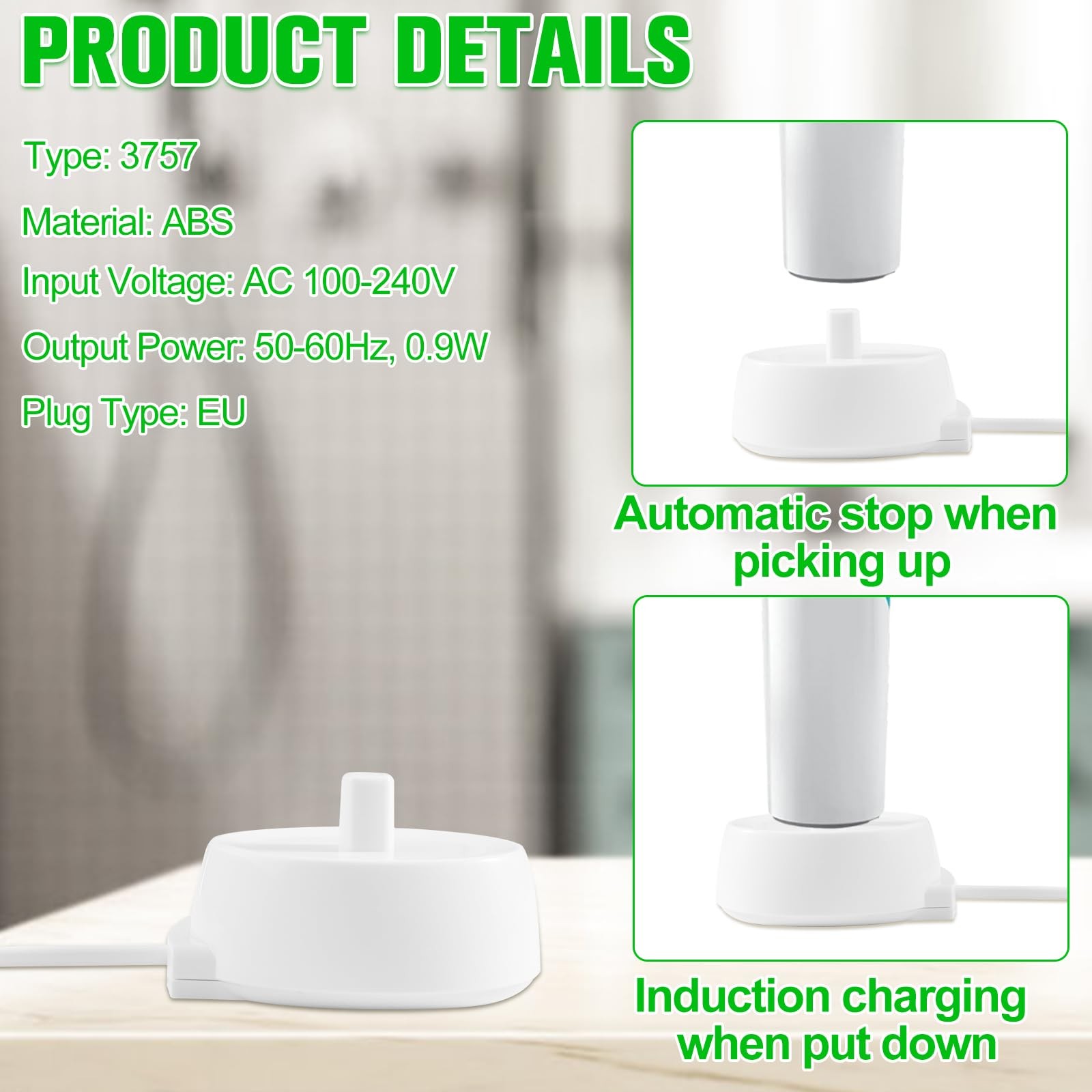 Étui de brosse à dents électrique rigide pour protéger le chargeur - 3