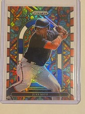 2022 Prizm Baseball Stained Glass #SG-2 Juan Soto - Red/White/Blue Prizm