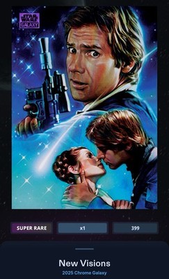 New Visions - Purple 1500cc SR - Star Wars Card Trader Galaxy Chrome 2025
