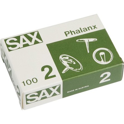 SAX Phalanx 4 Reißnagel Reißzwecken ø14mm (Schachtel) Stahl vernickelt 100 Stück