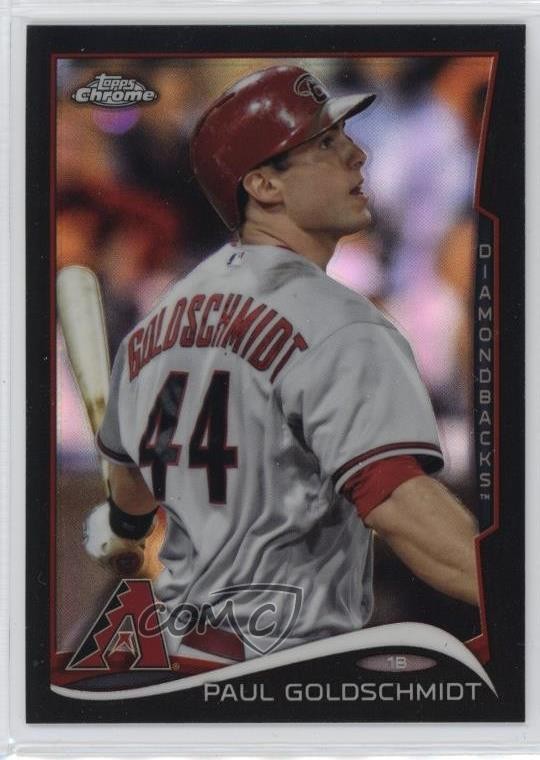 2014 Topps Chrome Black Refractor /100 Paul Goldschmidt #125 0rm6