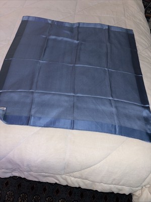 Jaeger 100% Silk Powder Blue Scarf