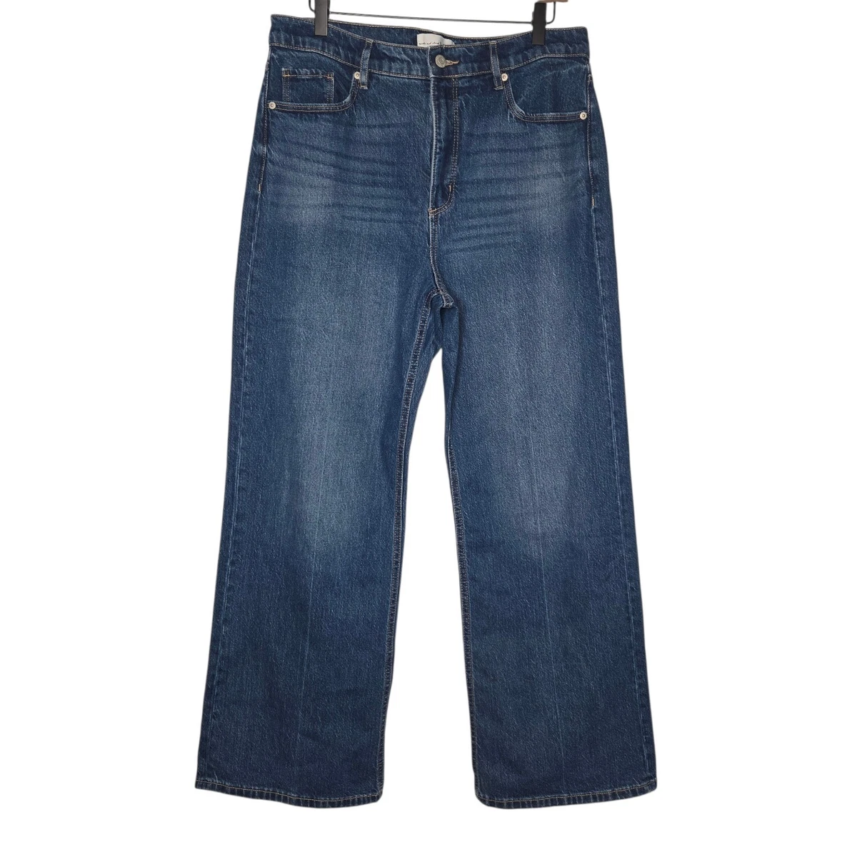 Jeans Boyfriend LOFT Taille 6 - Occasion En Très Bon État, Coupe Détendue, Fermeture à Bouton, Bleu