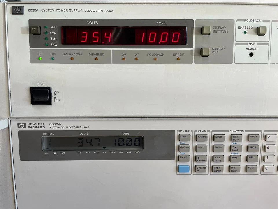 HP / Agilent 6030A System Autoranging DC Power Supply, 200V, 17A, Fully  Tested - Image 3 of 4