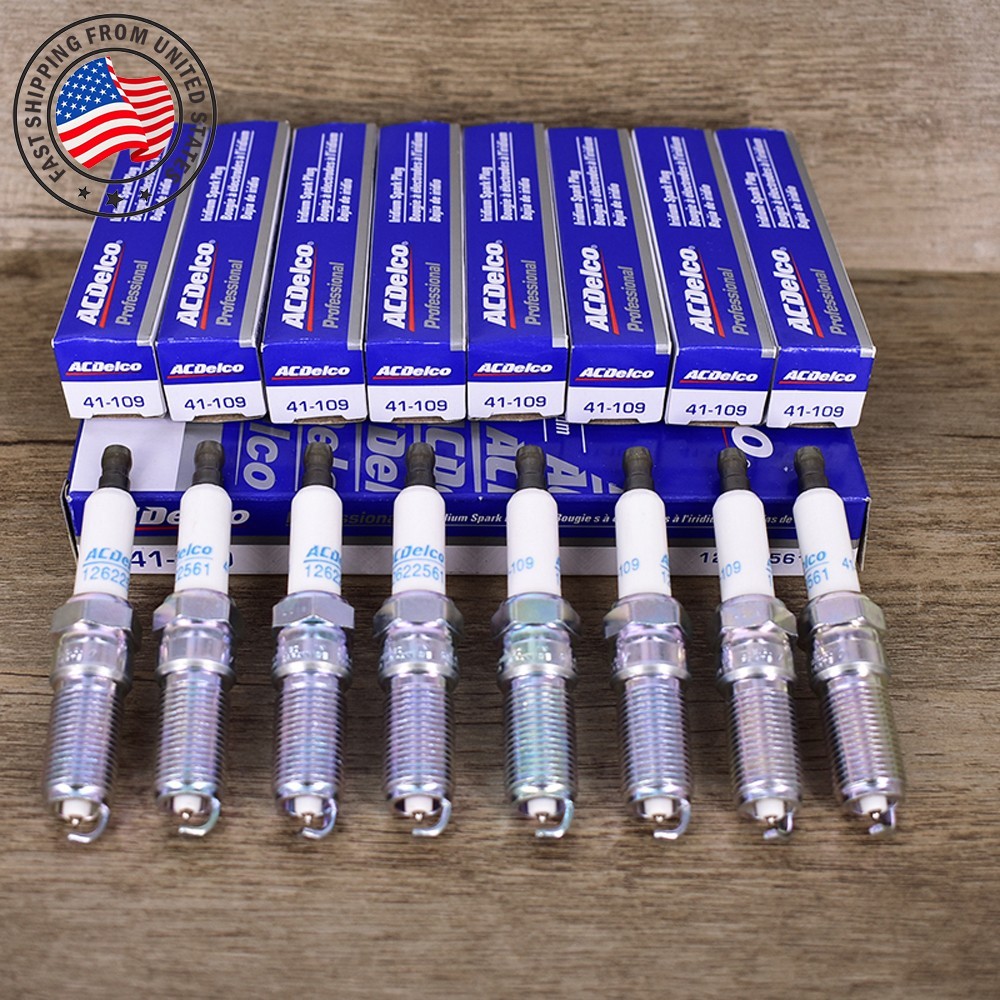 8PCS park Plugs 41-109 Iridium For Buick Cadillac Chevrolet GMC 12622561