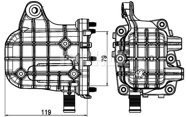 MAHLE CE 4 000P COOLER EXHAUST GAS RECIRCULATION