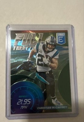 2021 Panini Donruss Elite - Full Throttle Christian McCaffrey #FT2 Green