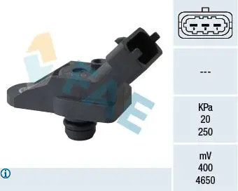 Sensor, Saugrohrdruck 15055 FAE für OPEL VECTRA B VECTRA B CC VECTRA B Caravan