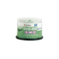 Verbatim DVD+RW 4.7GB 4X DataLifePlus White Inkjet 50pk Spindle (95213)