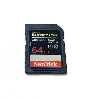 SanDisk Extreme Pro 64GB SDXC UHS-II SD Memory Card 300MB/s - TESTED