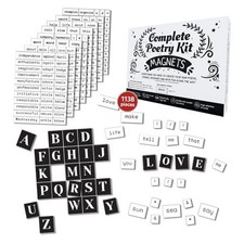 1138 PCS Complete Poetry Magnets Kit, Word Magnet for Fridge, Magnetic Words,