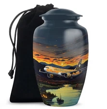 Cosmic Flight Decorative Urn for Ashes Adult Women & Men, (10 Inch)