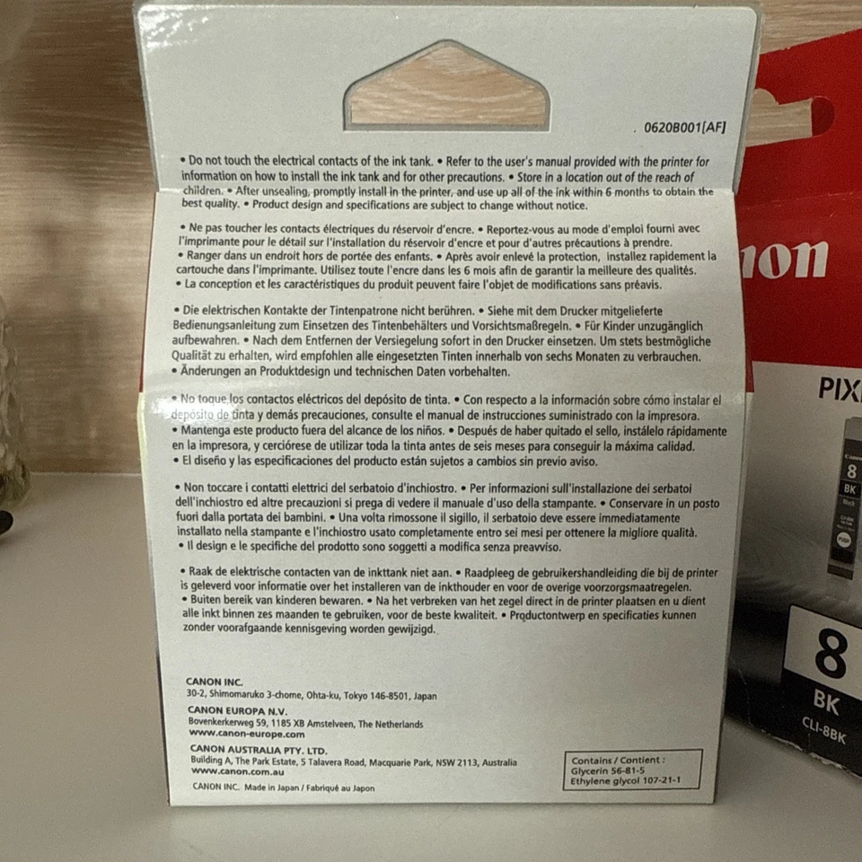 Genuine Canon CLI-8BK Black Ink 7 Cartridges for Chromalife Brand New Unopened - Image 4 of 4