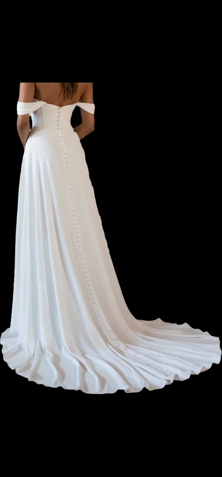 Stella York 7618 Romantic Wedding Dress Size 16 (SAMPLE DRESS NEW ) Cleaned Pres - Image 2 of 4