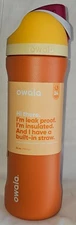Owala FreeSip 24oz Citrus Crush Mug Stainless Steel Water Bottle - 24 Hours