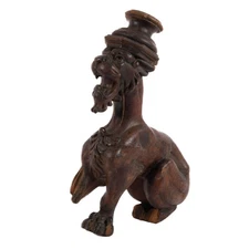 Antique Carved Wood Griffin Architectural Detail