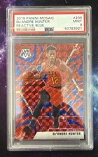 2019 Panini Mosaic De'Andre Hunter Reactive Blue Prizm RC Rookie 🔥 PSA 9 🔥