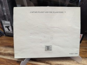 NES Nintendo Captain Planet and the Planeteers Manual Booklet Only GENUINE