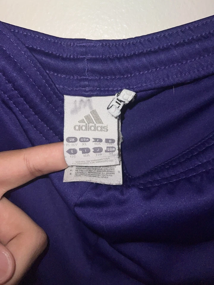 阿迪达斯 climacool 紫色足球短裤尺寸儿童 XL — 第 3/3 张图片