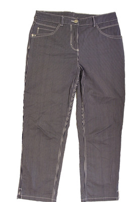 C&A Jeansshorts M 38 Capri Jeans Shorts Bermuda Hose stretch 3/4-Hose Streifen