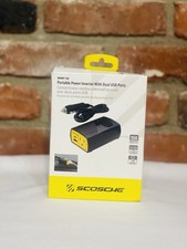 Scosche 150w Portable Power Inverter With Dual USB Ports Black