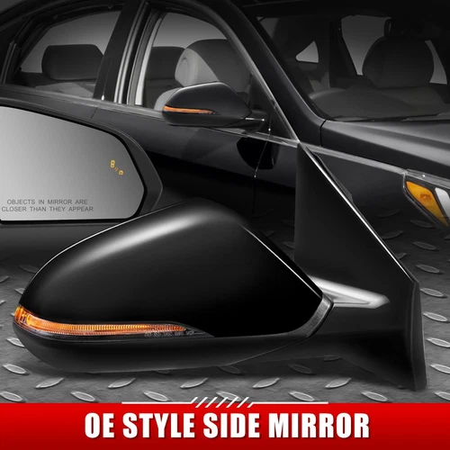 FOR 18-19 SONATA OE STYLE POWERED+HEATED+TURN SIGNAL+BSD RIGHT SIDE DOOR MIRROR