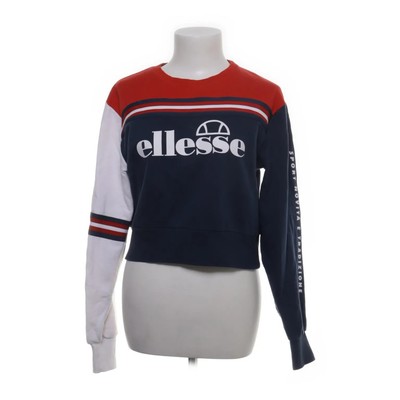 Ellesse, Sweatshirt, Größe: 38, Blau/Rot/Weiß, Baumwolle/Polyester, Print #oTB