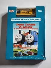 New Thomas & Friends James Learns A Lesson DVD 2005 Starr w/ wooden train bonus