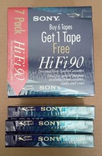 Sony Hi Fi 90 Normal Bias Cassette NEW SEALED 10pcs.