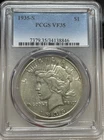 1935-S Peace Dollar - PCGS VF-35