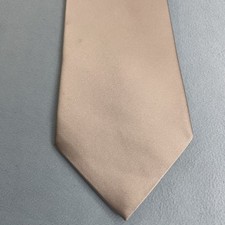 Alfani Silk Tie 4x58 Solid Gray Silver Necktie Shiny Satin Sheen Spot Read