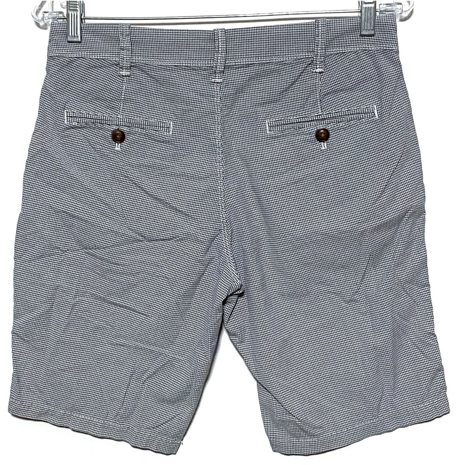 Pantalones Cortos Express Calce Clásico Negro Blanco Cuadros Geométricos Para Hombre 28 Preppy Monocromo Foto 2 de 4
