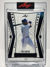 2025 Leaf Spectacular Black JOE CARTER 1/1 #46 Encased