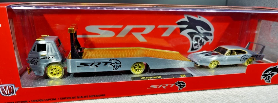 M2 Machines SRT 1969 Dodge L600 COE & 1969 Charger Daytona RAW CHASE 1/250 1/64 - Image 3 of 4