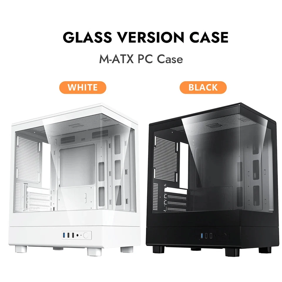 PC Computer Case Gabinete Gamer Support 240 Water Cooling USB3.0 Glass Mesh - Image 3 of 4