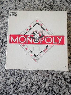 German MONOPOLY Board Game. Square Box 1985 Complete But Missing Player Markers