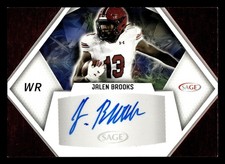 2023 SAGE HIT #A-JB3 Jalen Brooks Autographs Red (High Series)